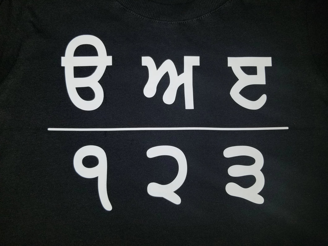 Punjabi Alphabet & Numbers Tee